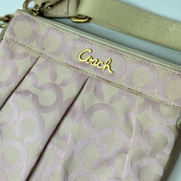 Coach Parker Op Art Swingpack Crossbody Shoulder Bag RS/Pink Rose Gold 42531 - Picture 3 of 12